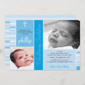 PHOTO CHRISTENING INVITES :: essence 6L Einladung (Vorne/Hinten)
