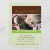 PHOTO CHRISTENING INVITES :: faith 7P Einladung (Vorne/Hinten)