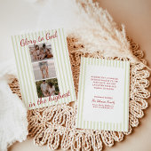 Photo Christmas Cards, Glory to God Religious Card Einladung