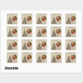 Photo Christmas Sticker - Elegant Style (Blatt)