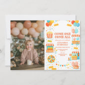 Photo Classic Carnival Storybook Birthday Einladung (Vorderseite)