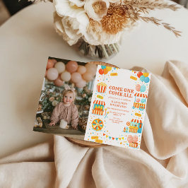 Photo Classic Carnival Storybook Birthday Einladung