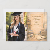 Photo Classic Psychology Graduation Ankündigung (Vorderseite)