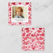 Photo Classroom Valentine Mini Card Personalized Begleitkarte (Vorne/Hinten)