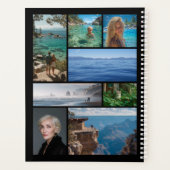 Photo Collage Black and White 2026 Calendar Planer (Rückseite)