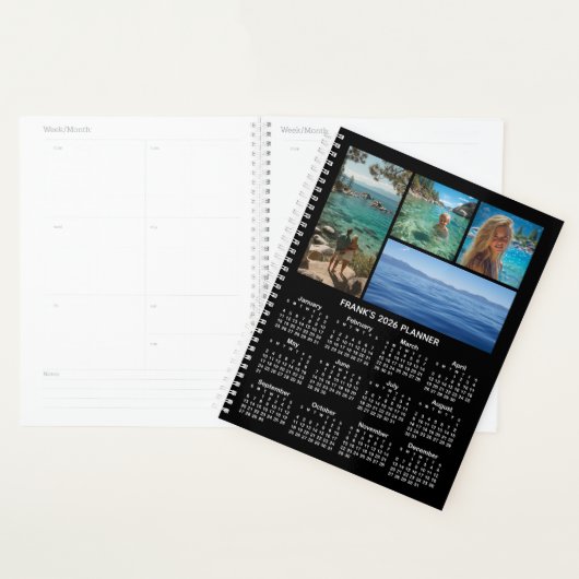 Photo Collage Black and White 2026 Calendar Planer (Anzeige)