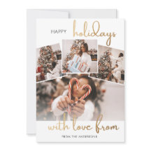 Photo Collage Christmas Family Holiday Card