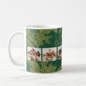 Photo Collage Custom Elegant Grandma's Christmas  Kaffeetasse (Links)