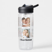 Photo collage family friends name trinkflasche (Links)