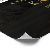 Photo Collage Funeral Celebration Of Life SIgn Poster (Ecke)