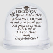 photo Collage Graduation Script Quote Graduate Schneekugeln (Rückseite)