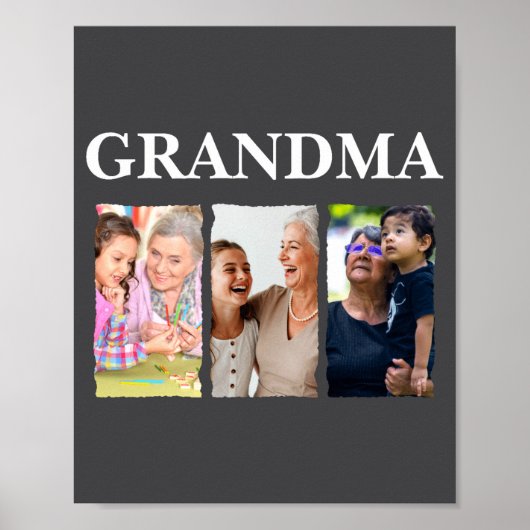 Photo Collage Grandma D Family _1  Poster (Vorne)