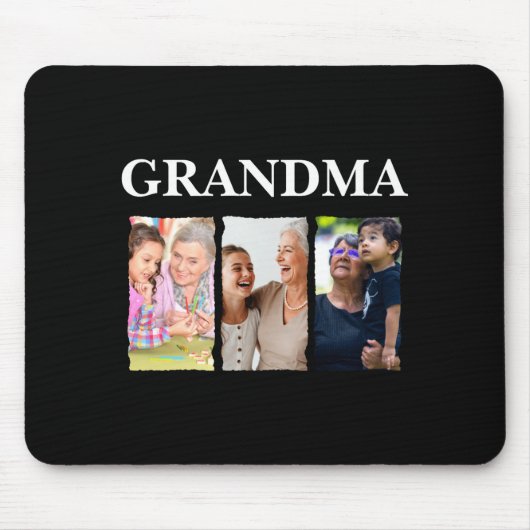 Photo Collage Grandma D Family Mousepad (Vorne)