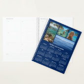 Photo Collage Navy and White 2026 Calendar Planer (Anzeige)