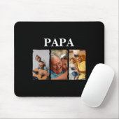 Photo Collage Papa D Gift Mousepad (Mit Mouse)