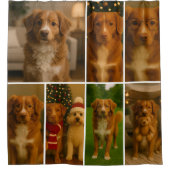 Photo Collage Personalized 7 Photo Template Duschvorhang (Vorderseite)