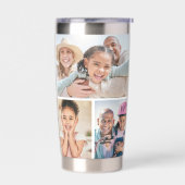 Photo Collage Simple Elegant Picture Thermobecher (Links)