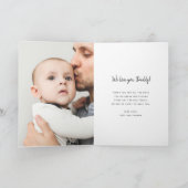 Photo Collage Valentine's Day Card for Dad Karte (Innenseite)