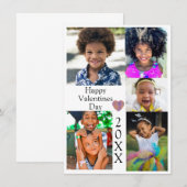 Photo Collage Valentines Heart Custom Year (Vorne/Hinten)
