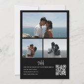 Photo Collage Wedding | Qr Code Invitations Einladung (Rückseite)