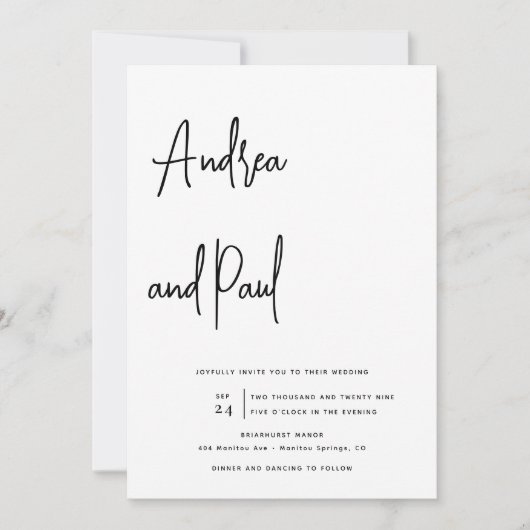 Photo Collage Wedding | Qr Code Invitations Einladung (Vorderseite)