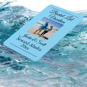 Photo Cruise Vacation Bucket List blue Personalize Magnet