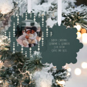 Photo Custom Personalized Christmas Ornament Karte