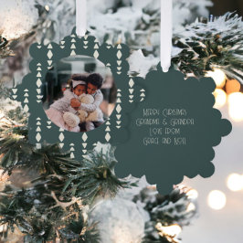 Photo Custom Personalized Christmas Ornament Karte