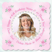 Photo, Customizable Cardboard Coasters, Chipboard Untersetzer