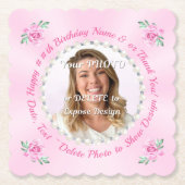 Photo, Customizable Cardboard Coasters, Chipboard Untersetzer (Vorderseite)