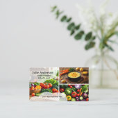 Photo Dietitian Nutritionist Health Coach Visitenkarte (Stehend Vorderseite)