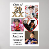 Photo Display Through The Years Graduation Party Poster (Vorne)
