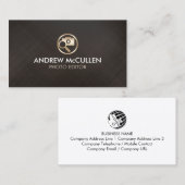 Photo Editor Camera Glass Icon Visitenkarte (Vorne/Hinten)