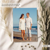 Photo, Elegant, Modern Calligraphy Wedding Einladung