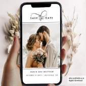 Photo, Elegant Modern Romantic and Minimal Wedding Save The Date