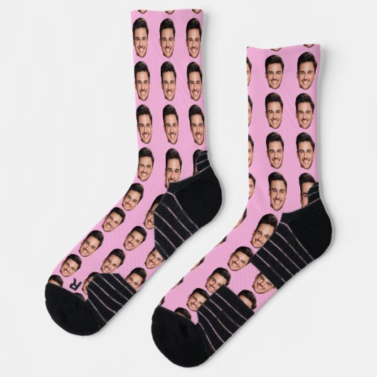 Photo Face Socks, Unique Personalized Socken (Links)