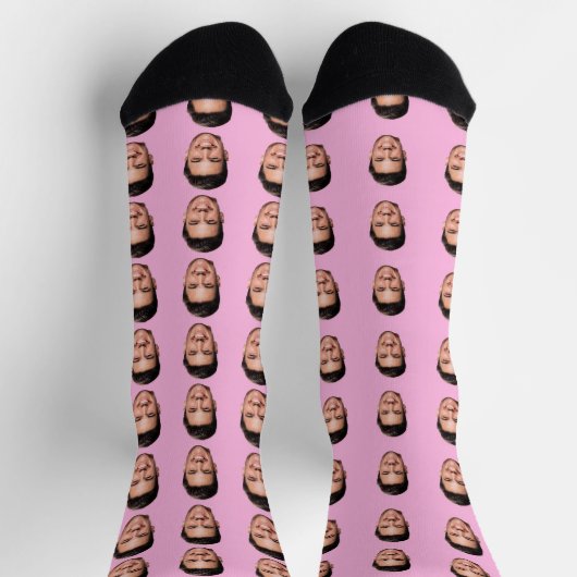 Photo Face Socks, Unique Personalized Socken (Oben)