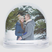 Photo First Christmas Together Deer Stag & Doe  Schneekugeln (Rückseite)