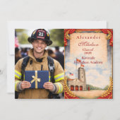 Photo First Responder Graduation Celebration Ankündigung (Vorderseite)