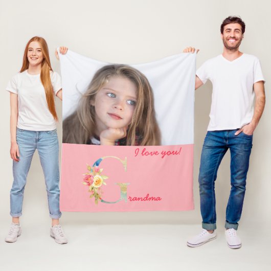 Photo Fleece Blanket For Grandma (Beispiel)