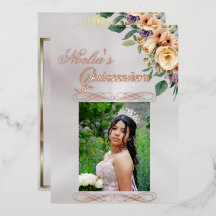 Photo & Floral - White Pearl Quinceanera