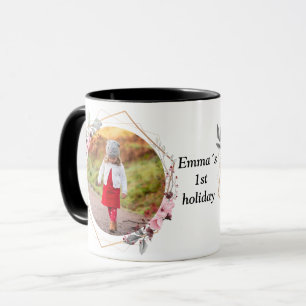 photo flower frame tasse