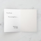 Photo Frame with Bow Bridesmaid Proposal Karte (Innenseite)