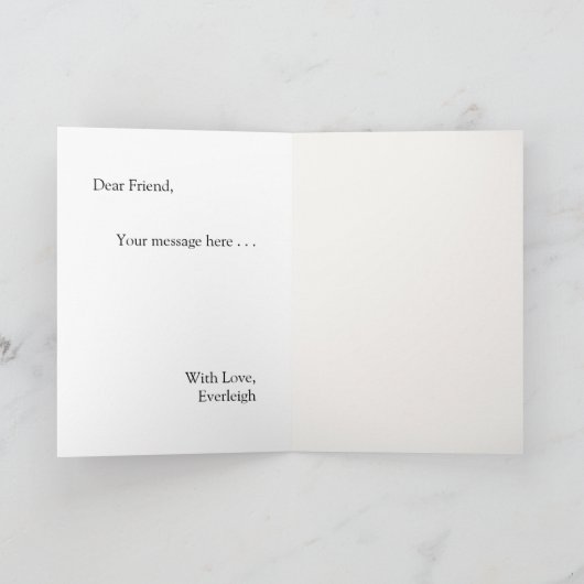 Photo Frame with Bow Bridesmaid Proposal Karte (Innenseite)