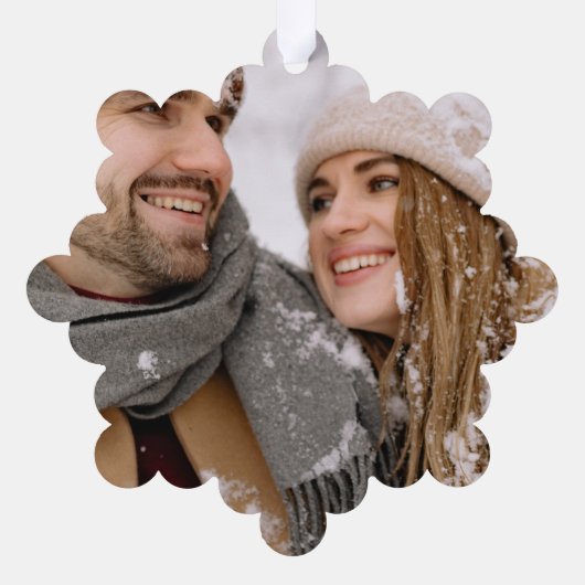 Photo Gift Custom Personalized Ornament Karte (Rückseite)