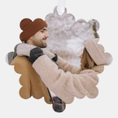 Photo Gift Custom Personalized Ornament Karte (Vorderseite)