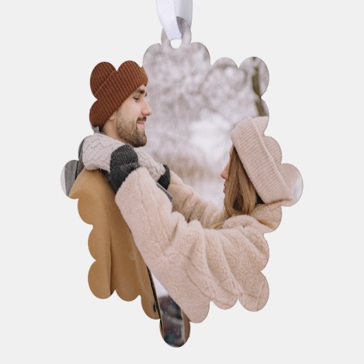 Photo Gift Custom Personalized Ornament Karte (Linke Ecke)