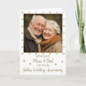 Photo Golden Wedding Anniversary 50 years Card Karte (Vorderseite)