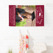 Photo Graduation 2026 Congrats Grad Burgundy Banner (Insitu)