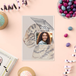 Photo Graduation Announcement Acrylic Invitation Acryleinladungen